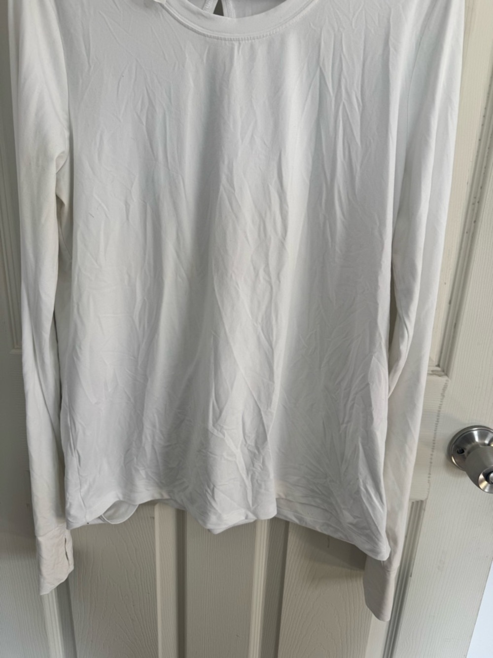 Spanx Butter Soft Wrap Back T-Shirt white size Large - Picture 4 of 12